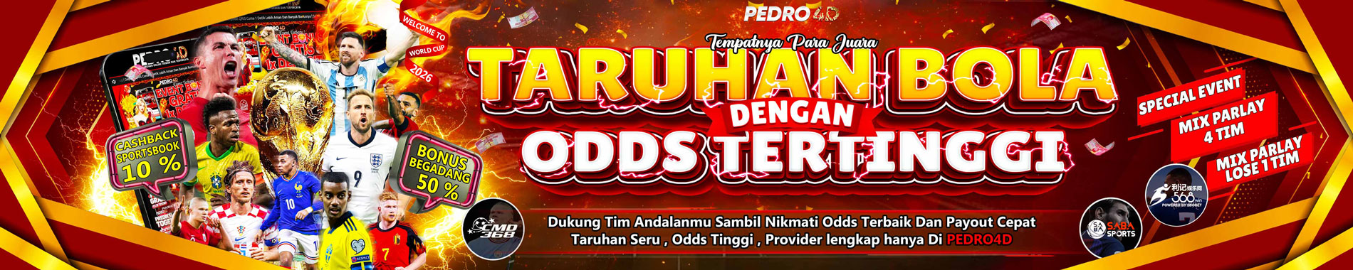 agen judi bola Pedro4d offcial sbobet saba sport cmd368